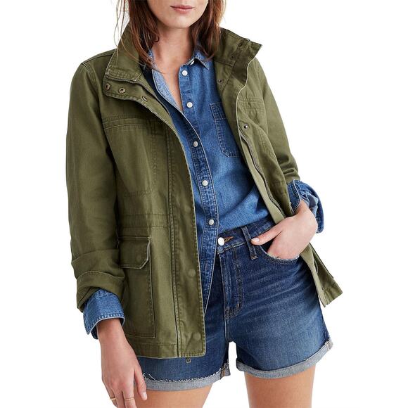 Madewell‎ Dispatch Military Jacket in Desert Olive Green Size Medium - Picture 1 of 10